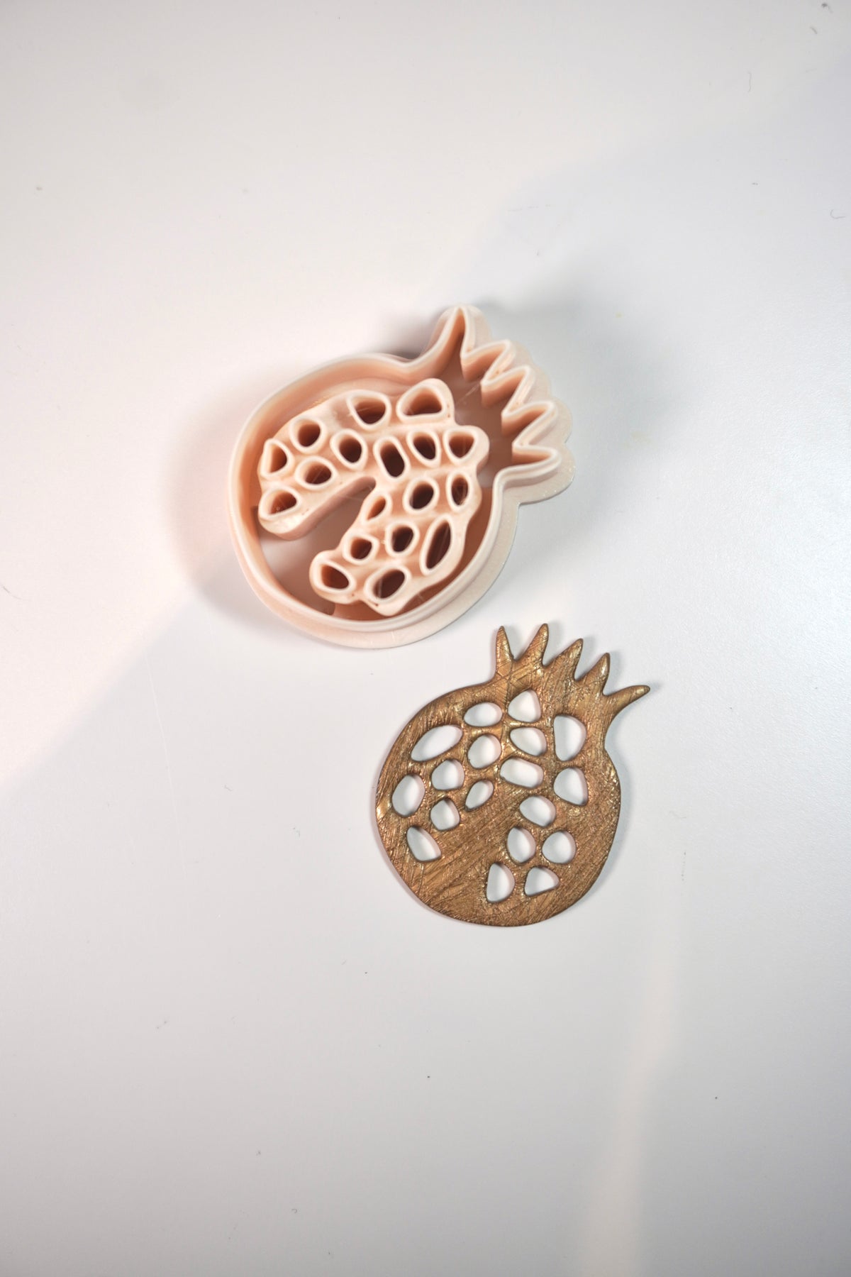 Pomegranate with holes