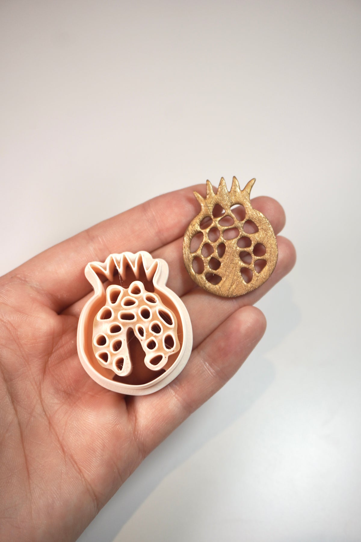 Pomegranate with holes