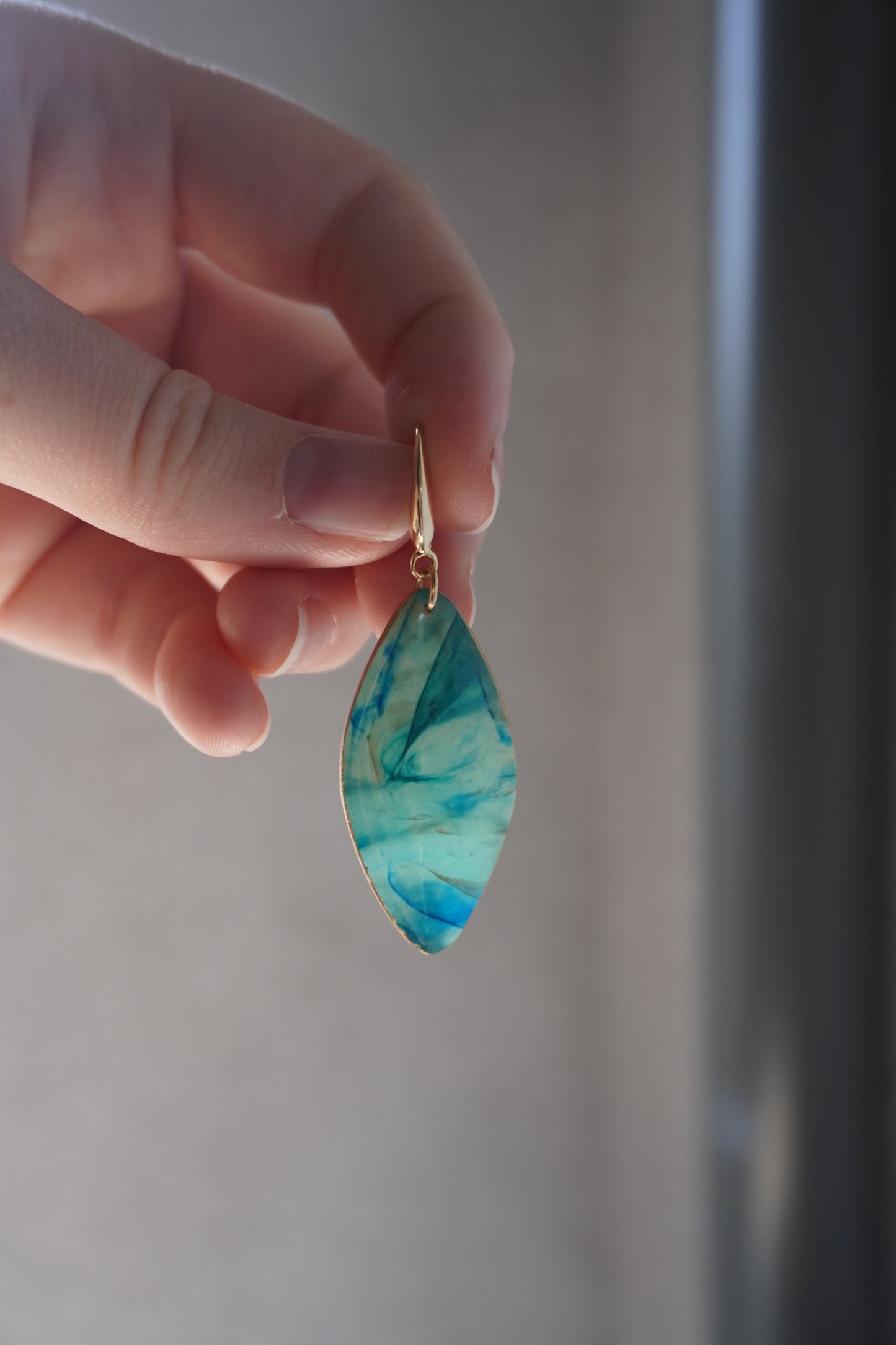 Blue translucent stone