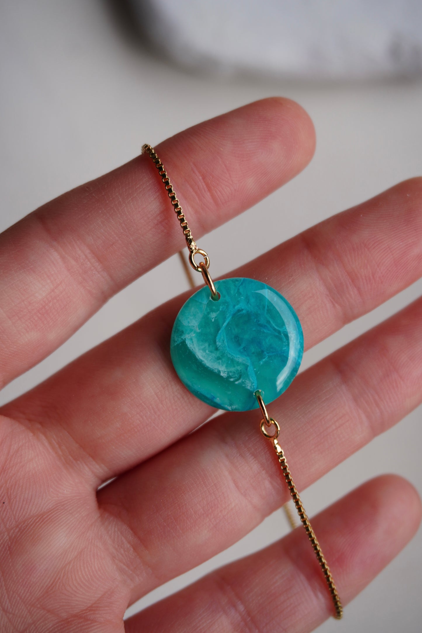 Blue Rond Stone Bracelet