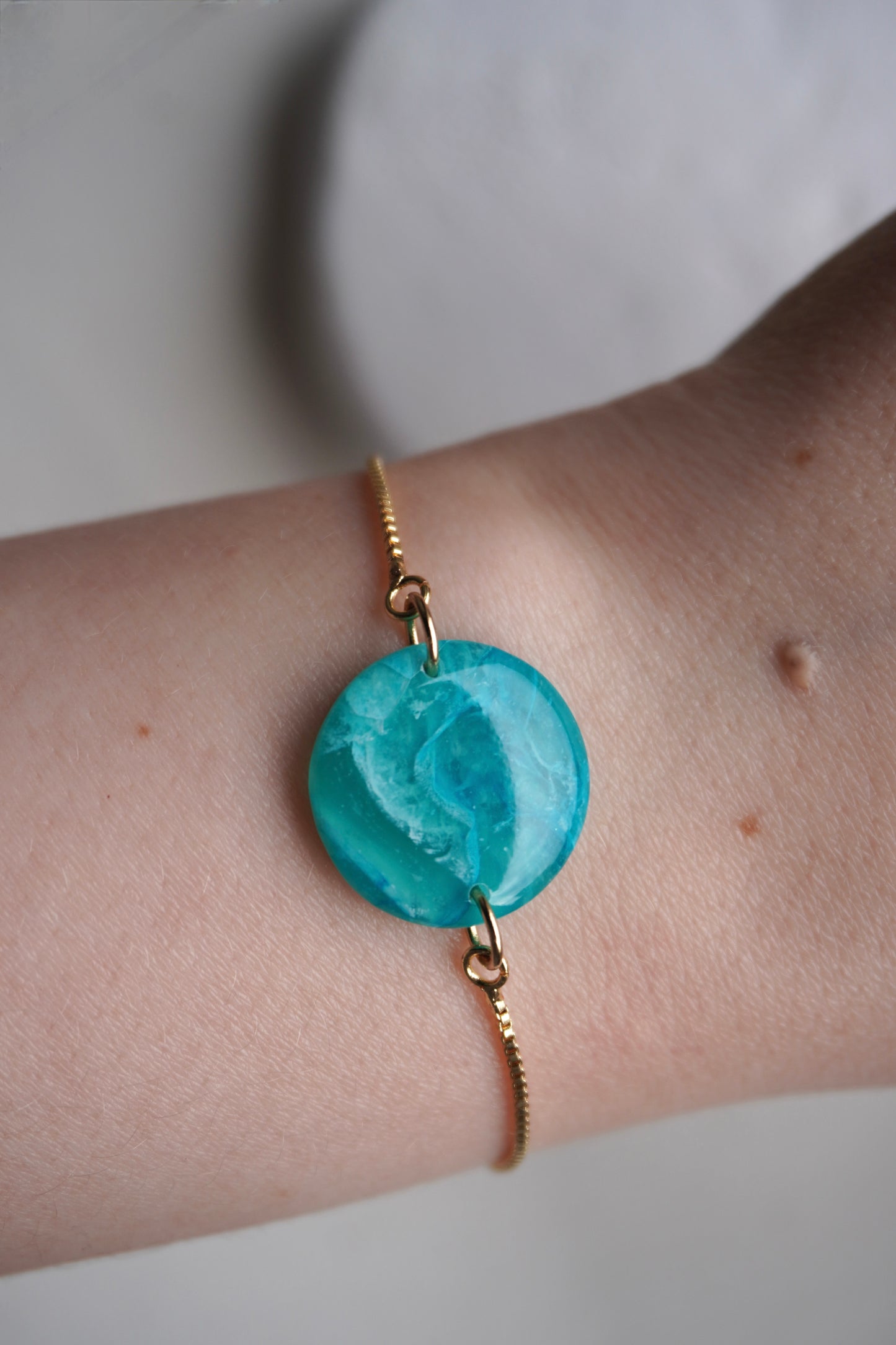 Blue Rond Stone Bracelet