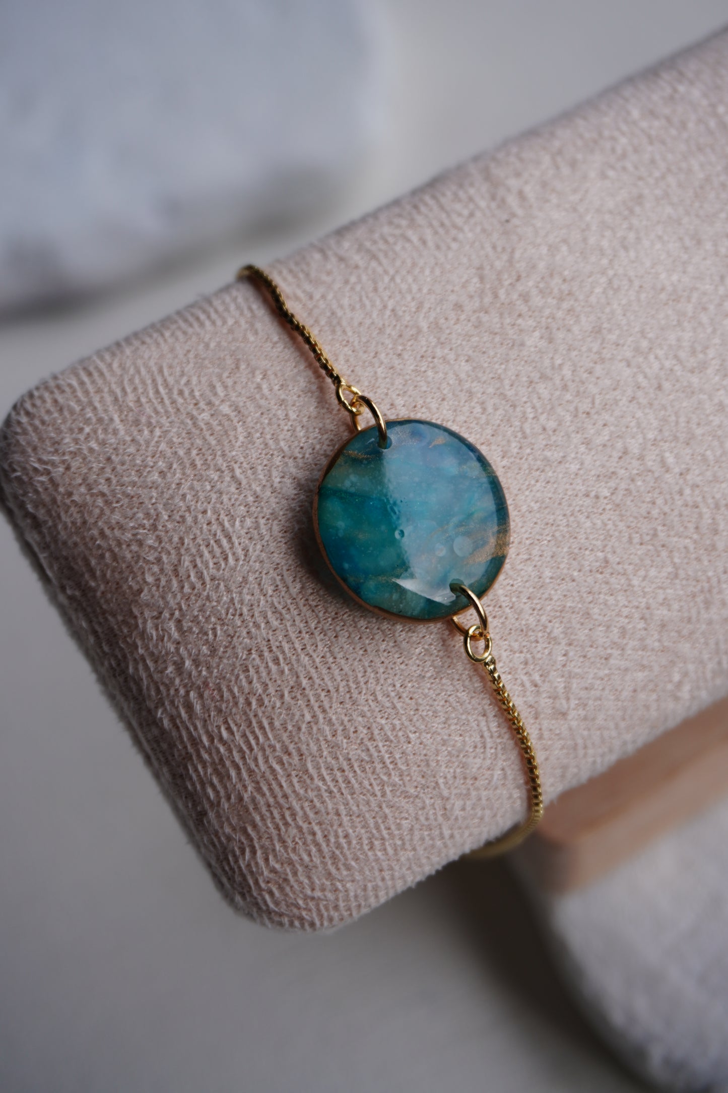 Turquoise Rond Stone Bracelet