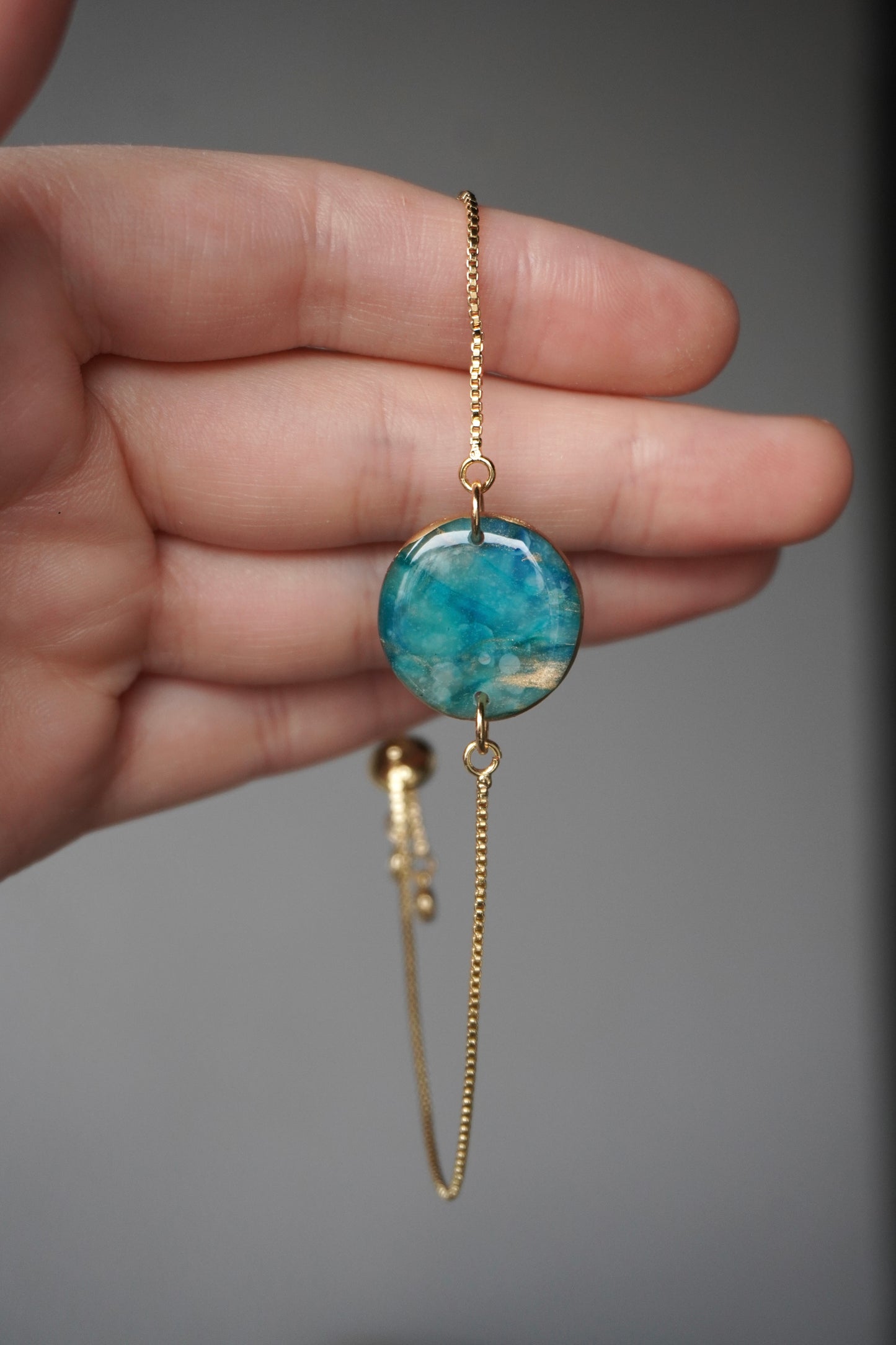 Turquoise Rond Stone Bracelet
