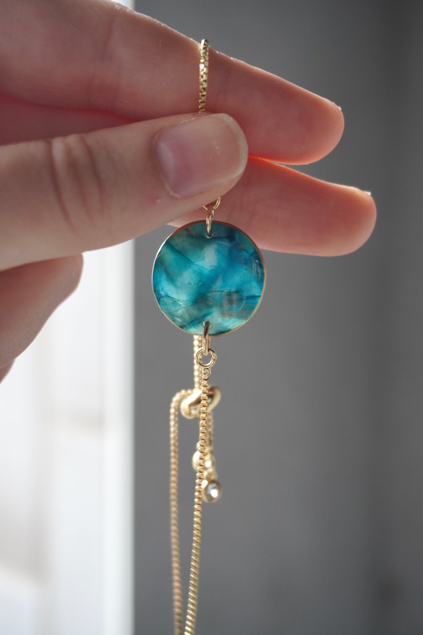 Turquoise Rond Stone Bracelet