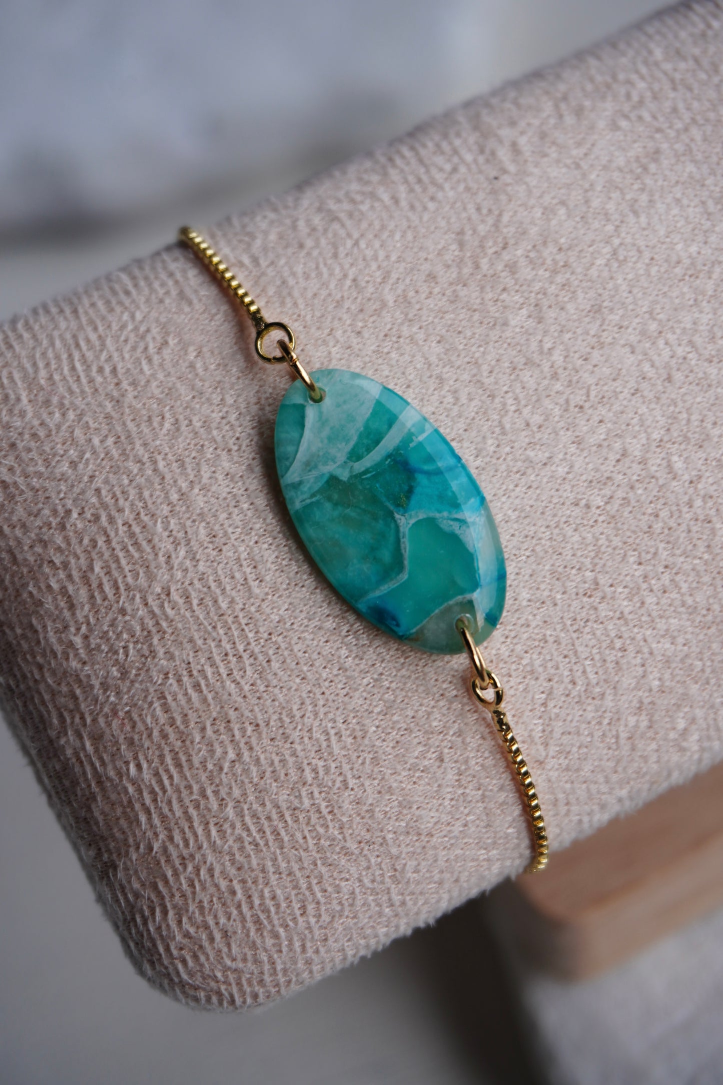 Turquoise Stone Oval Bracelet