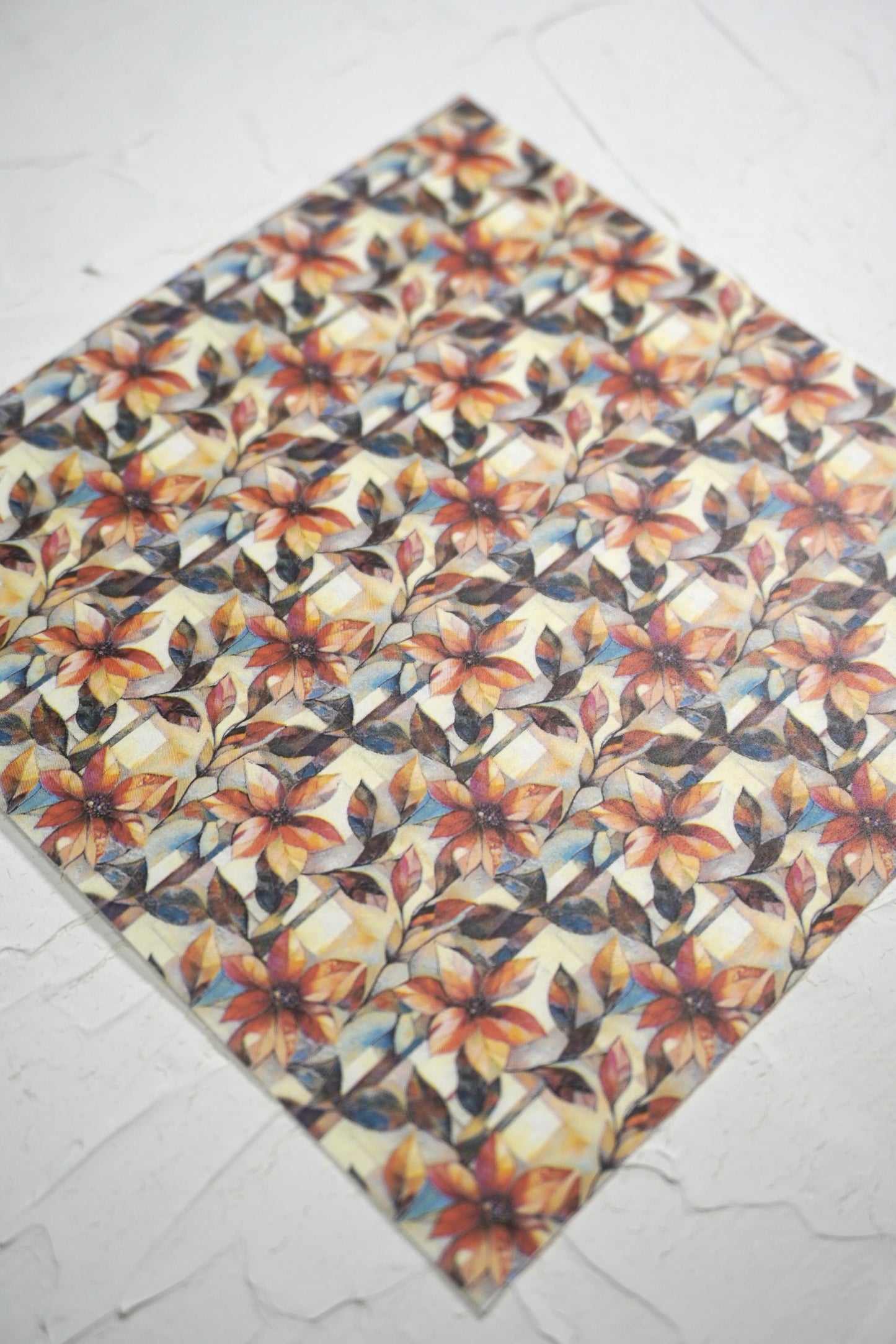 Autumn Flowers 1 - Stained Glass style