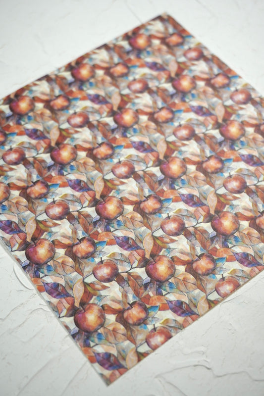 Autumn Apples- Stained Glass style