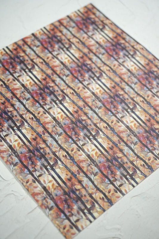 Autumn Leaves 3 - Stained Glass style