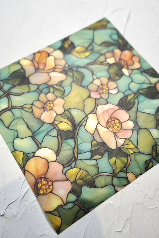 Stained Glass Flowers 4