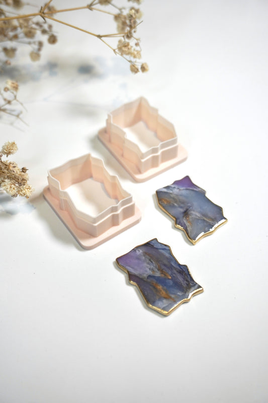 Rough Cut Rectangle (mirrored)