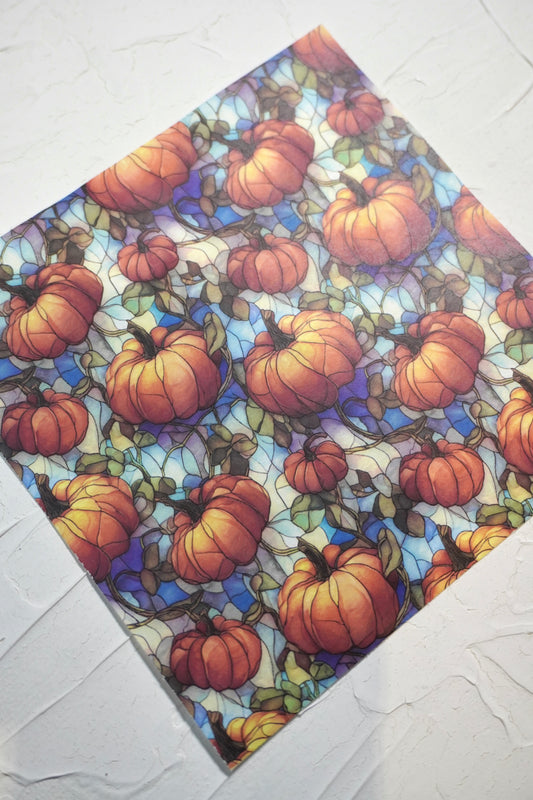 Pumpkin stained glass 2
