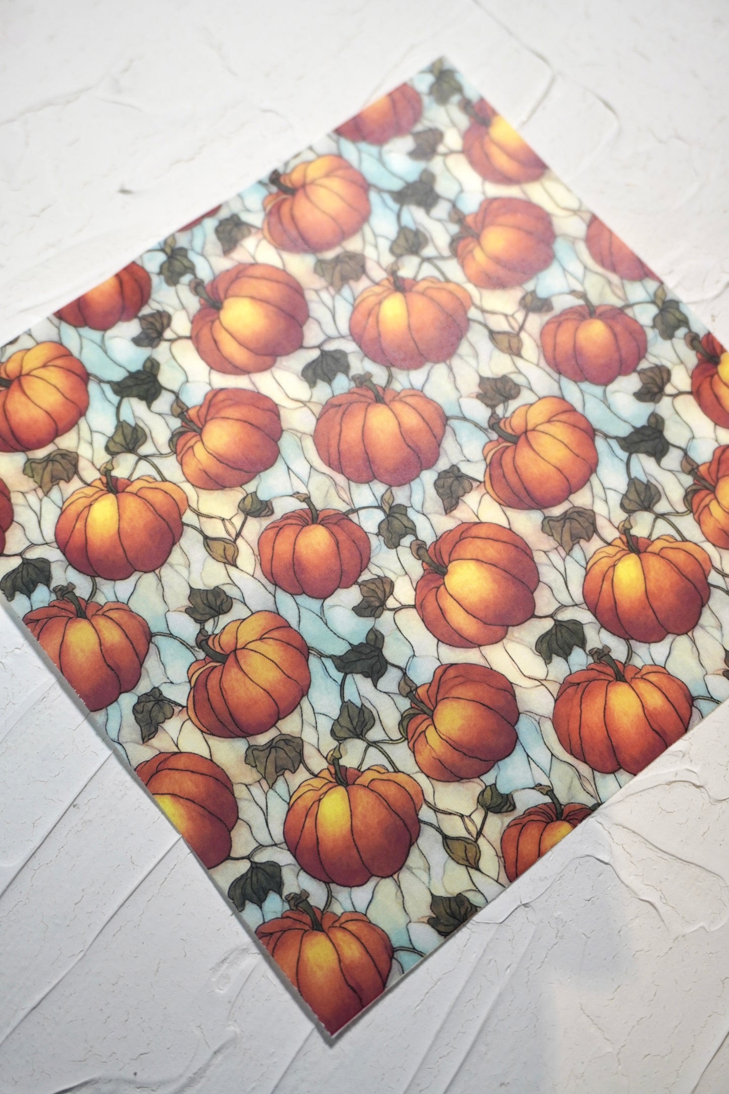 Pumpkin stained glass 3