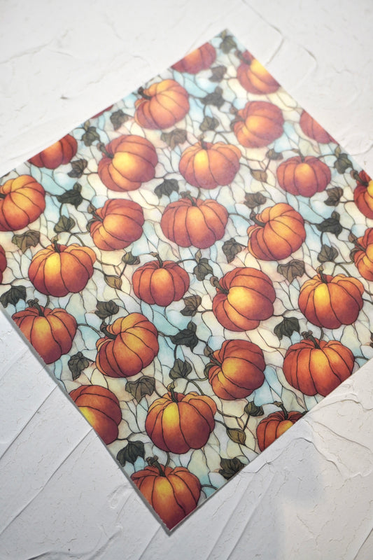 Pumpkin stained glass 3