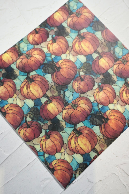Pumpkin stained glass 1