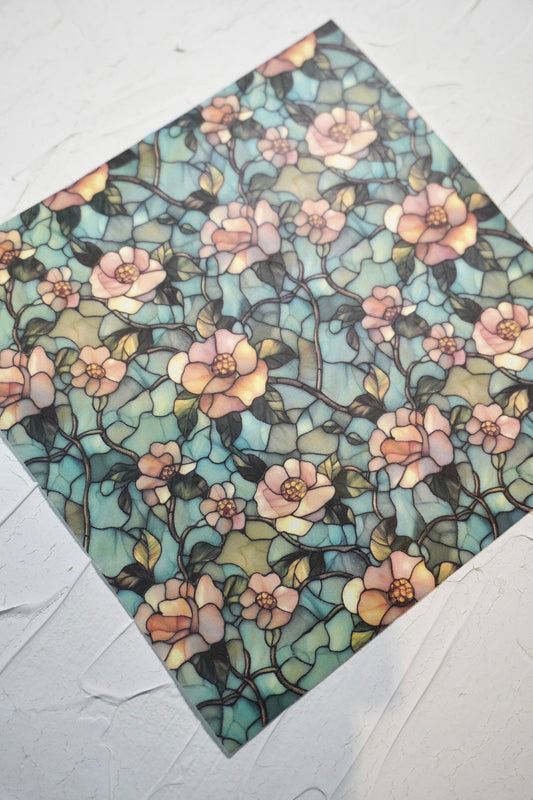 Stained Glass Flowers 4 (smaller pattern)