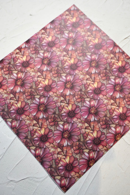 Stained Glass Flowers 1 (smaller pattern)