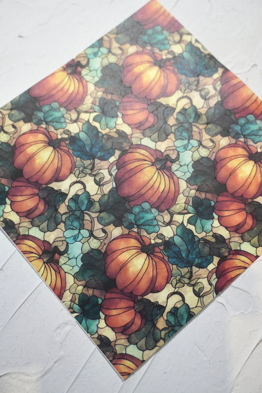 Pumpkin stained glass 4