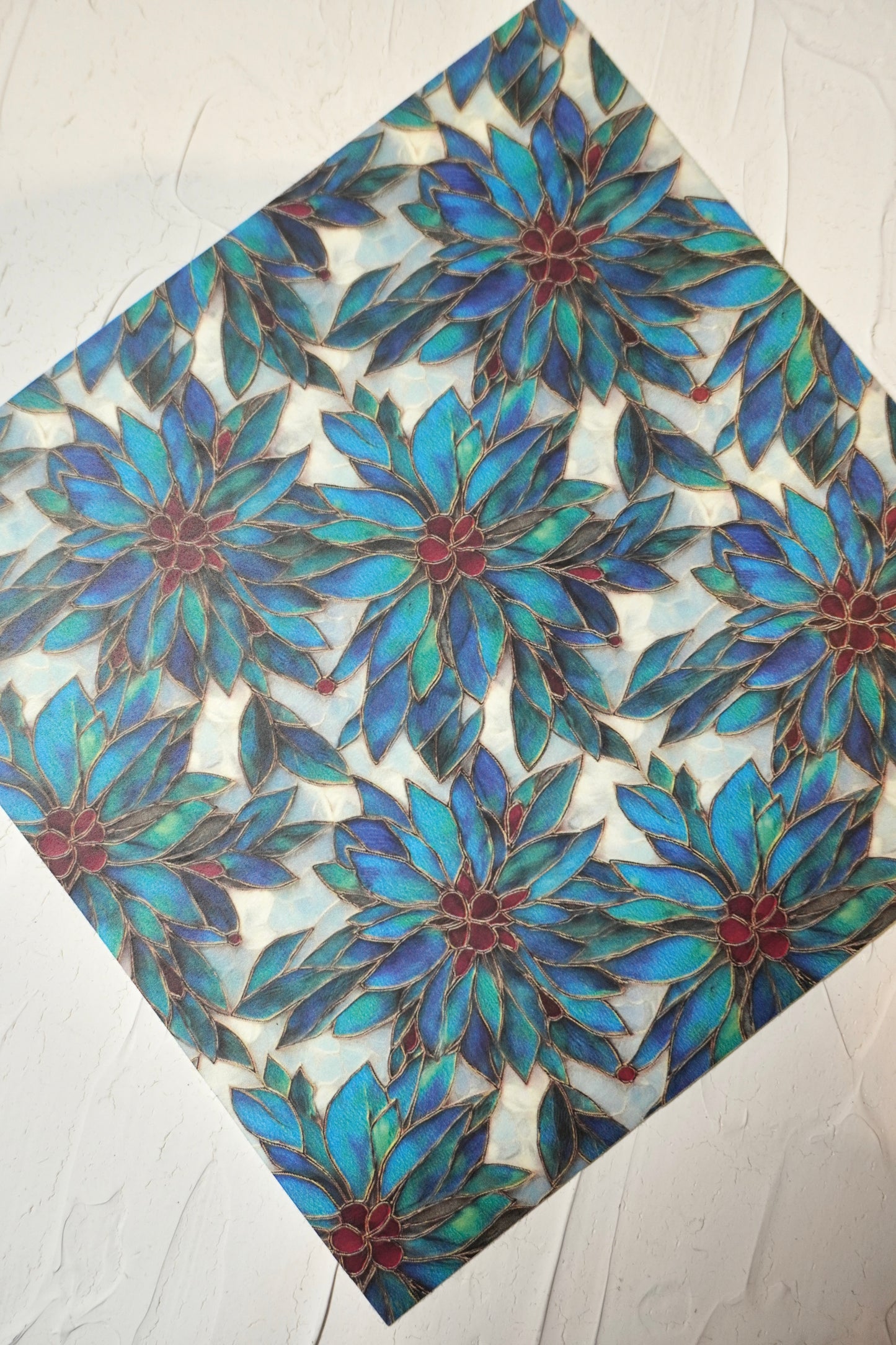 Poinsettia Stained Glass 1