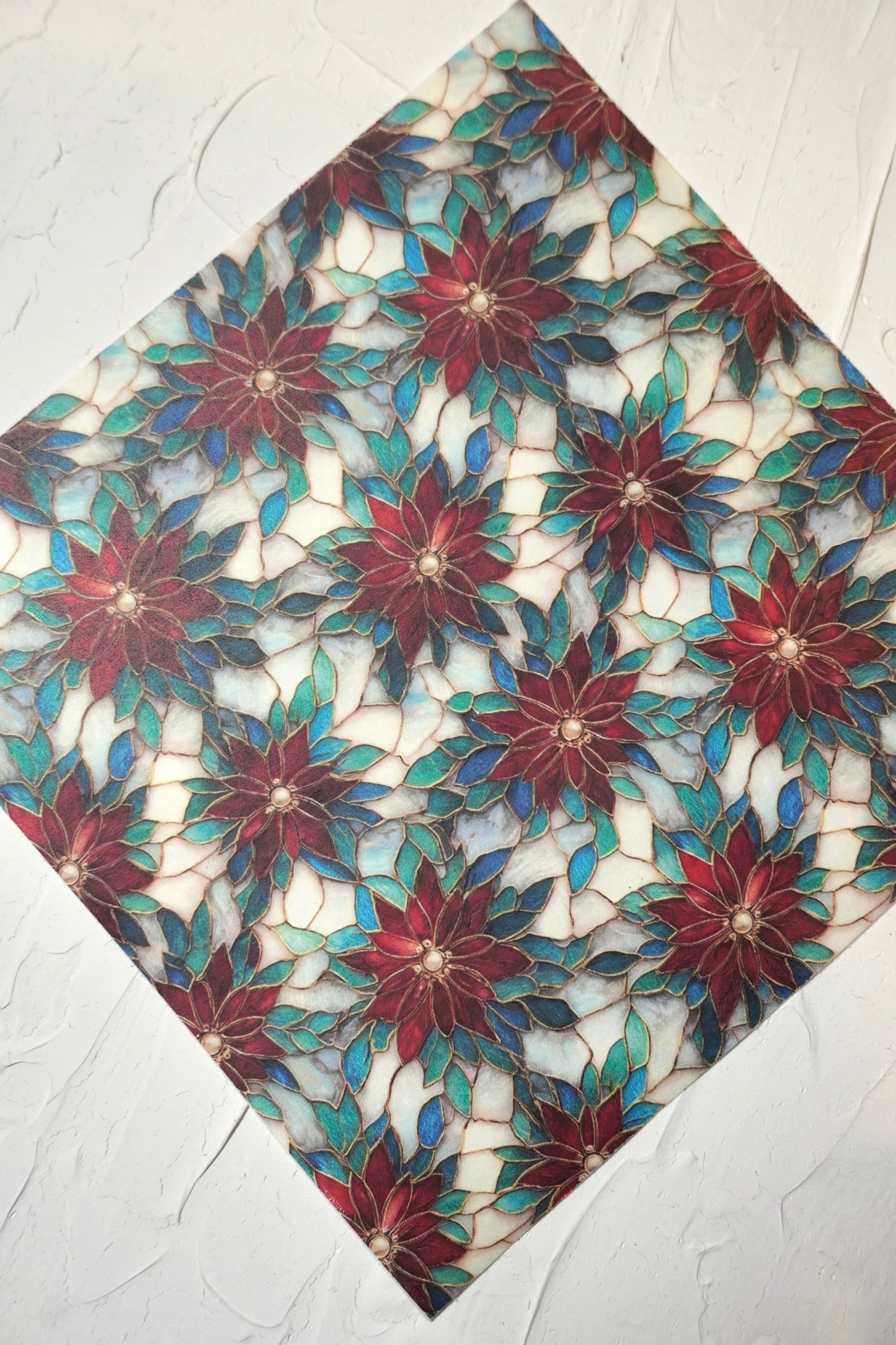 Poinsettia Stained Glass 2