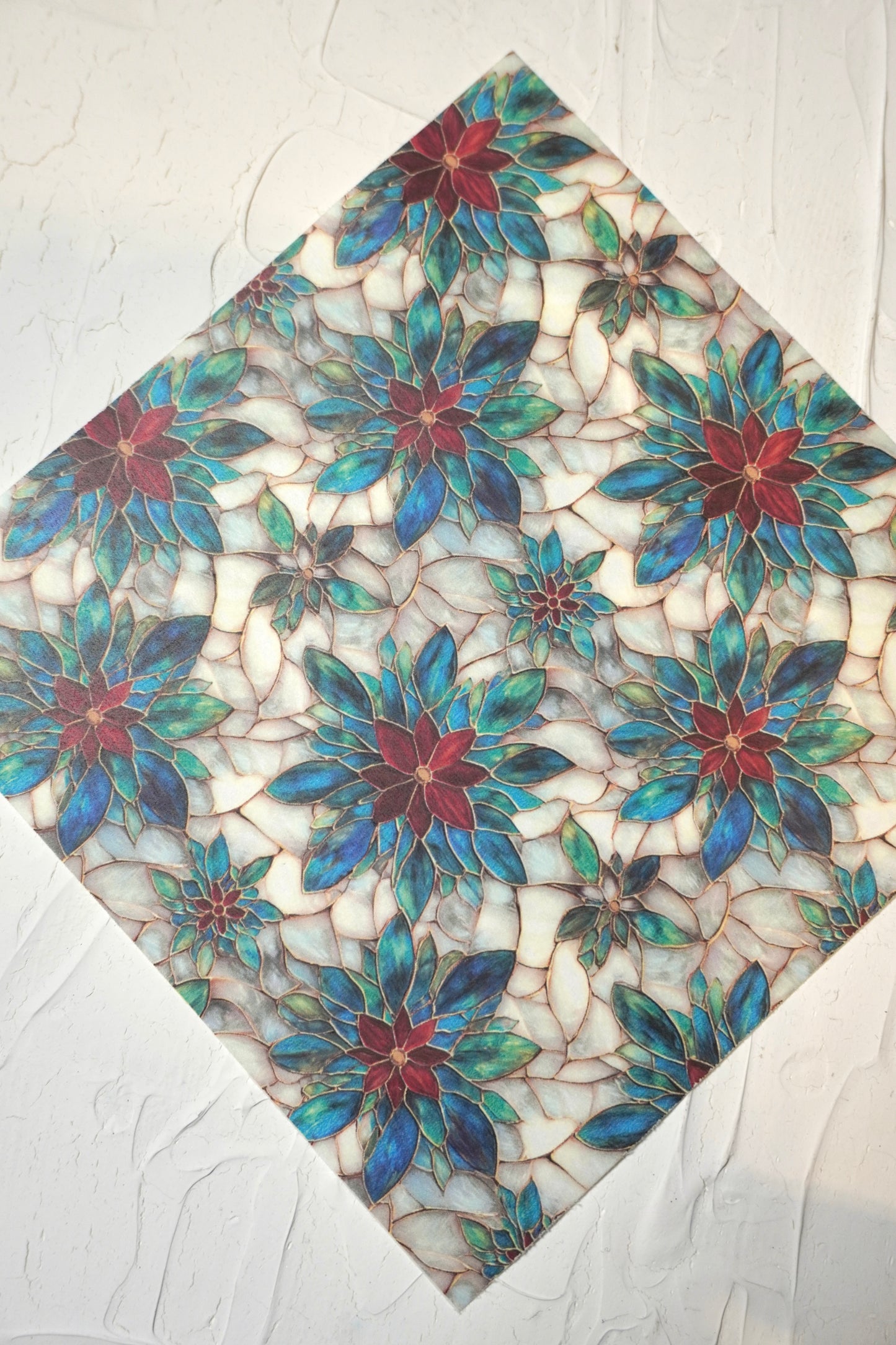 Poinsettia Stained Glass 3