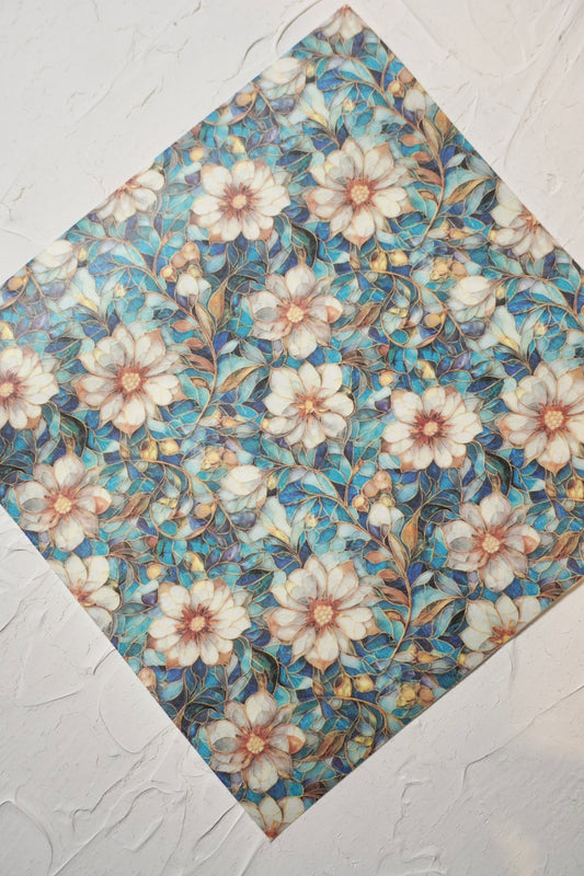 Stained Glass Flowers 6 (smaller pattern)