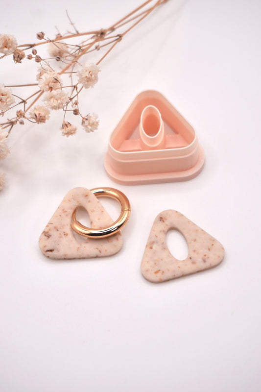 Triangle hoop charm