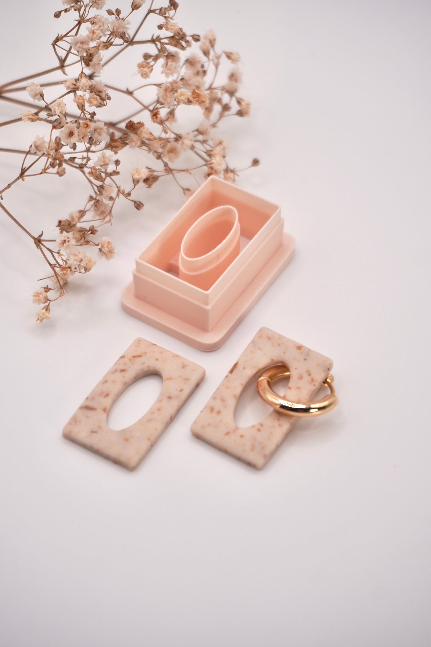 Rectangle hoop charm