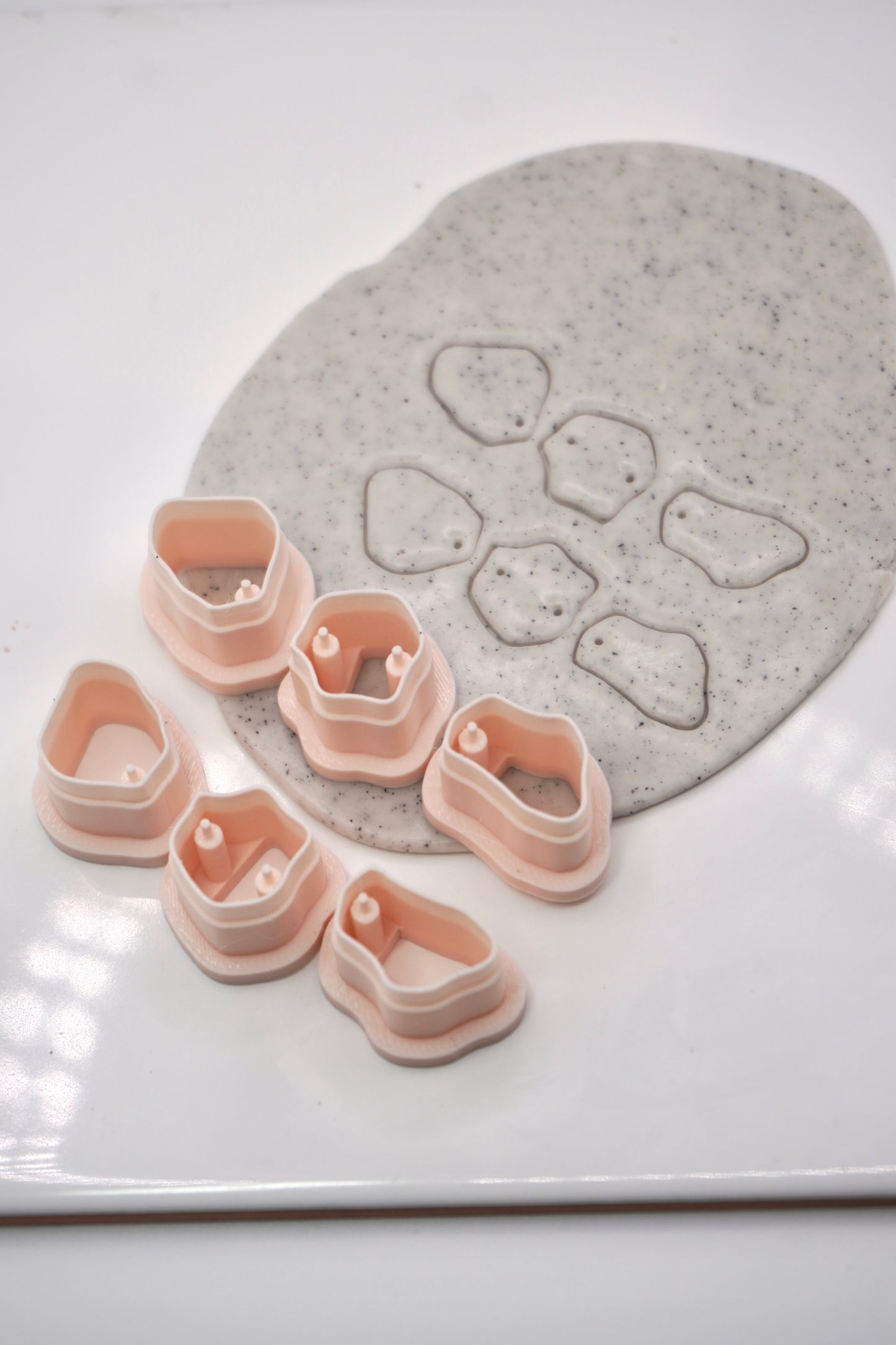 Tiny organic dangle with drill holes