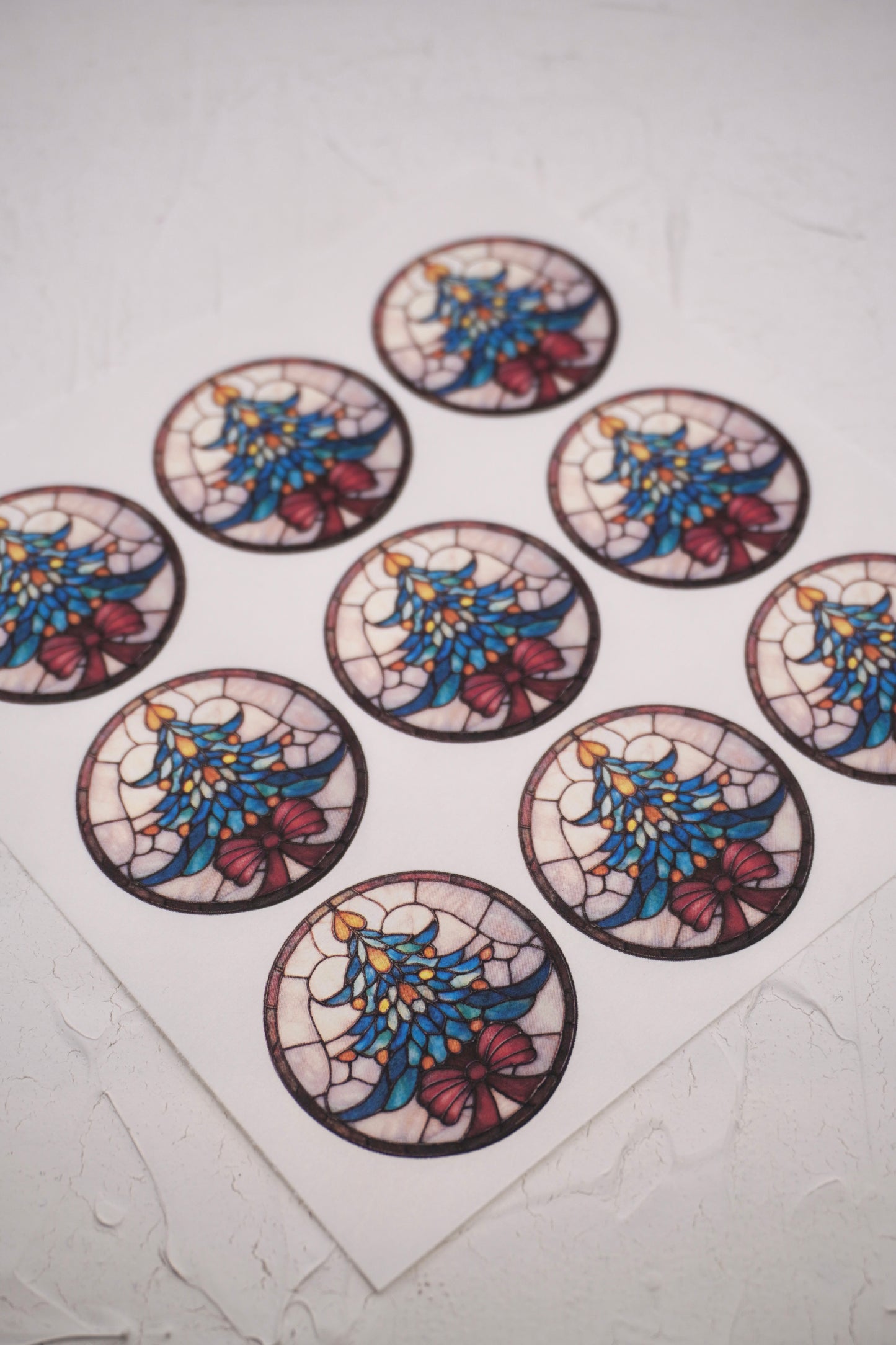 Rond Stained Glass Christmas 6