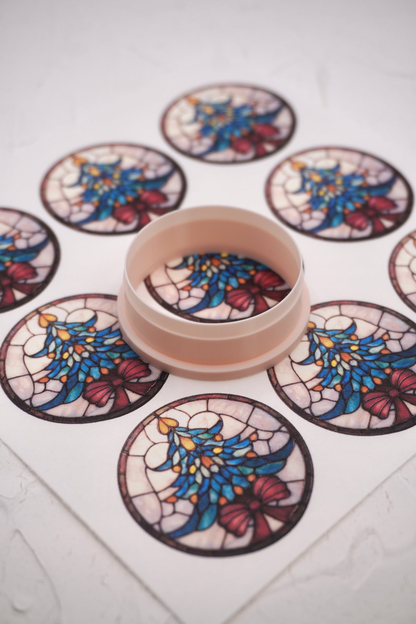 Rond Stained Glass Christmas 6