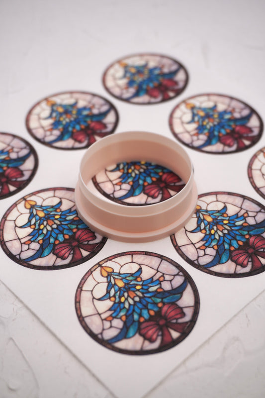 Rond Stained Glass Christmas 6