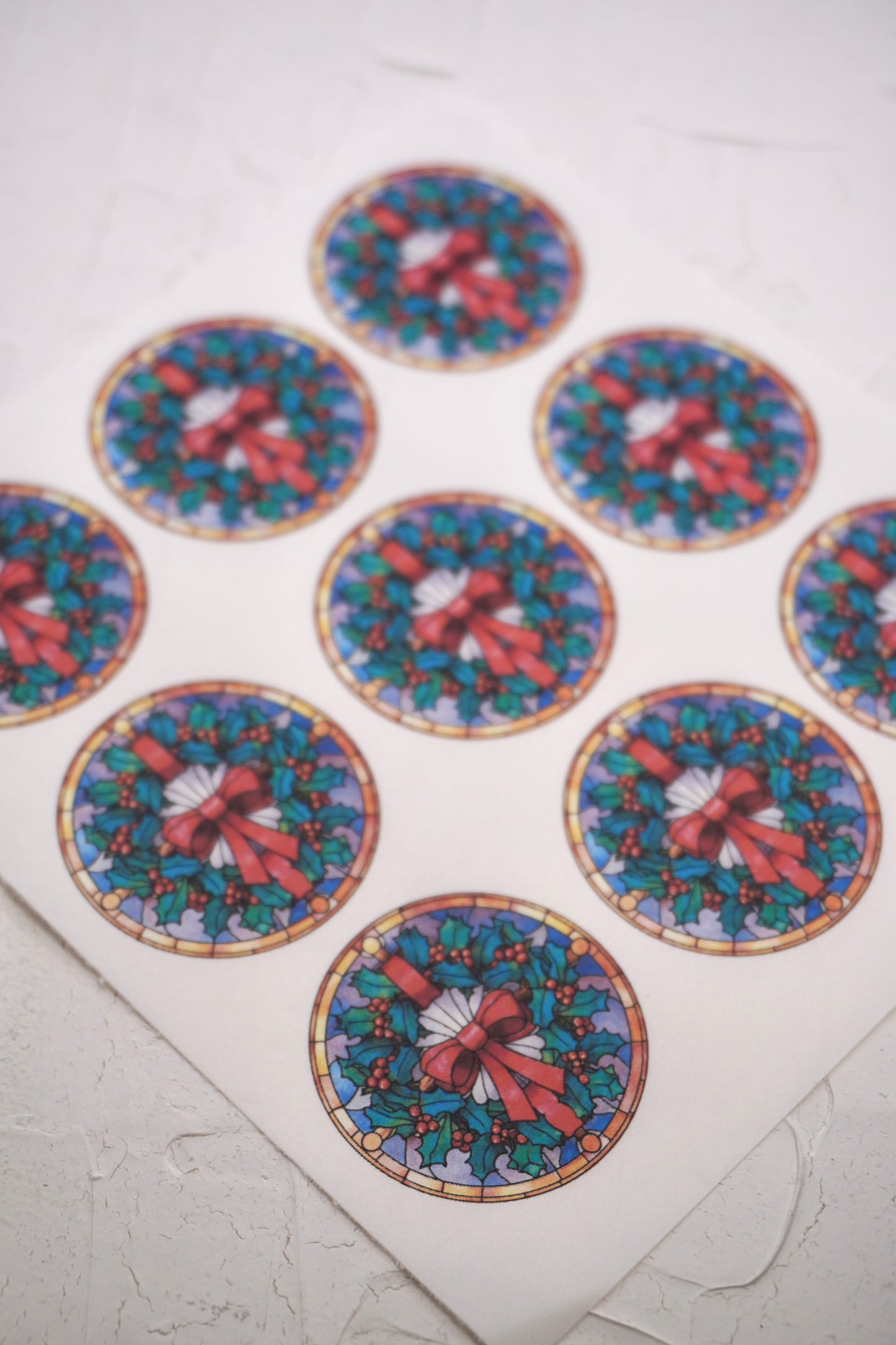 Rond Stained Glass Christmas 8