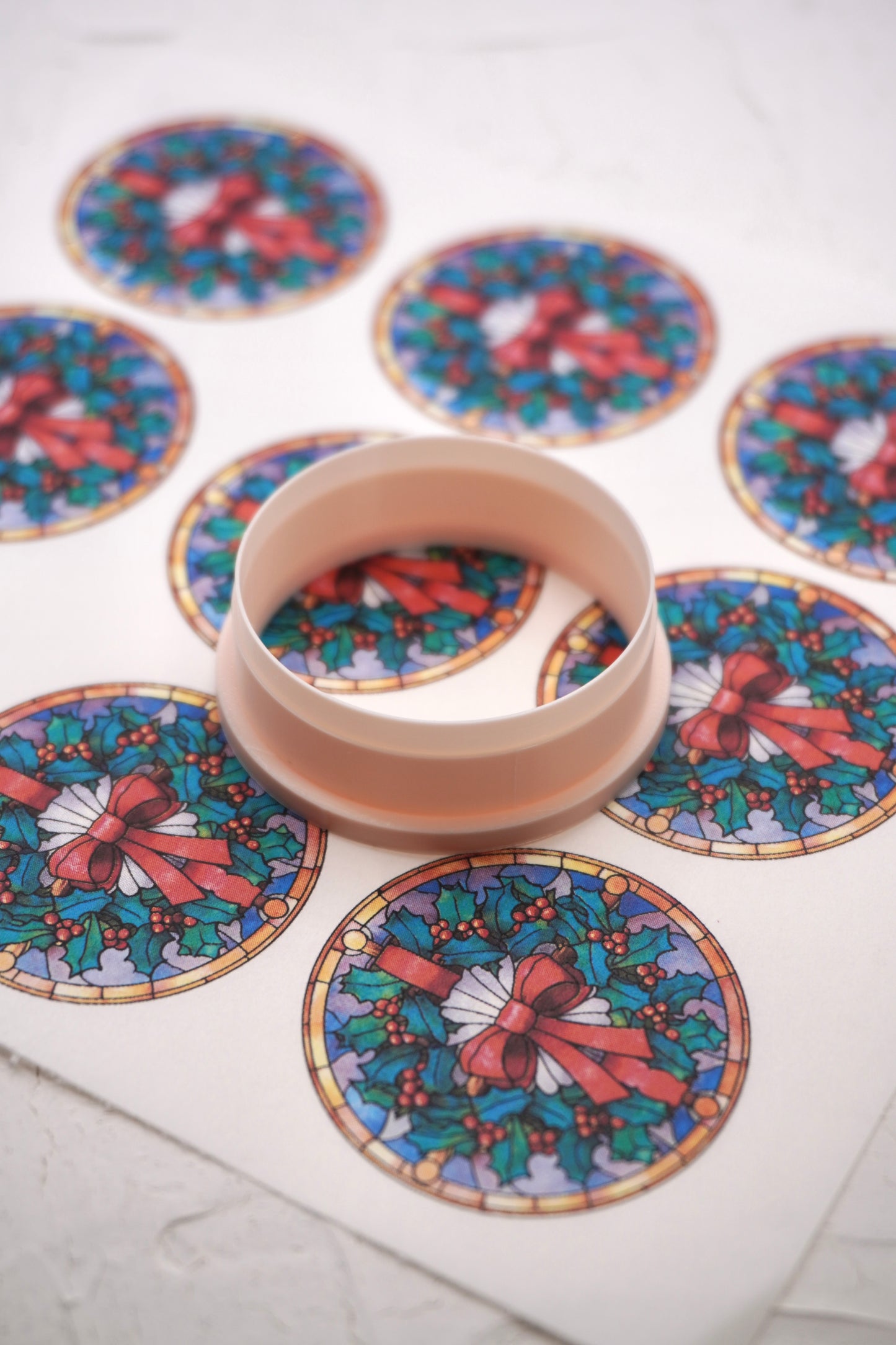 Rond Stained Glass Christmas 8