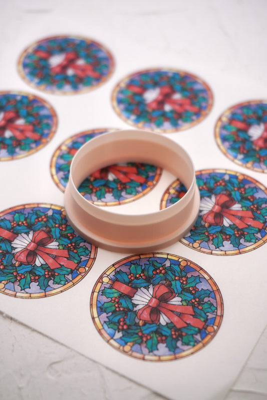Rond Stained Glass Christmas 8