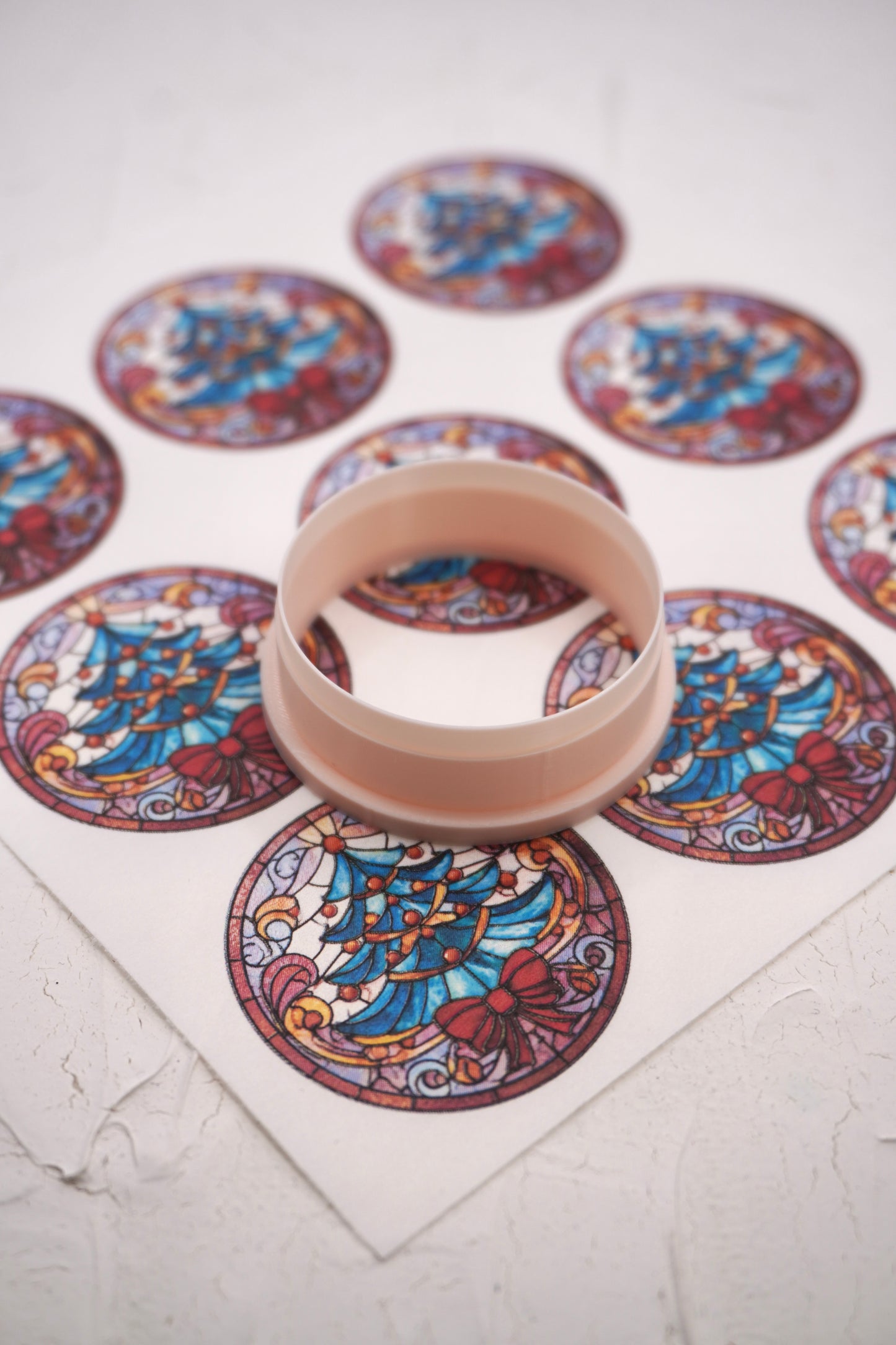Rond Stained Glass Christmas 9