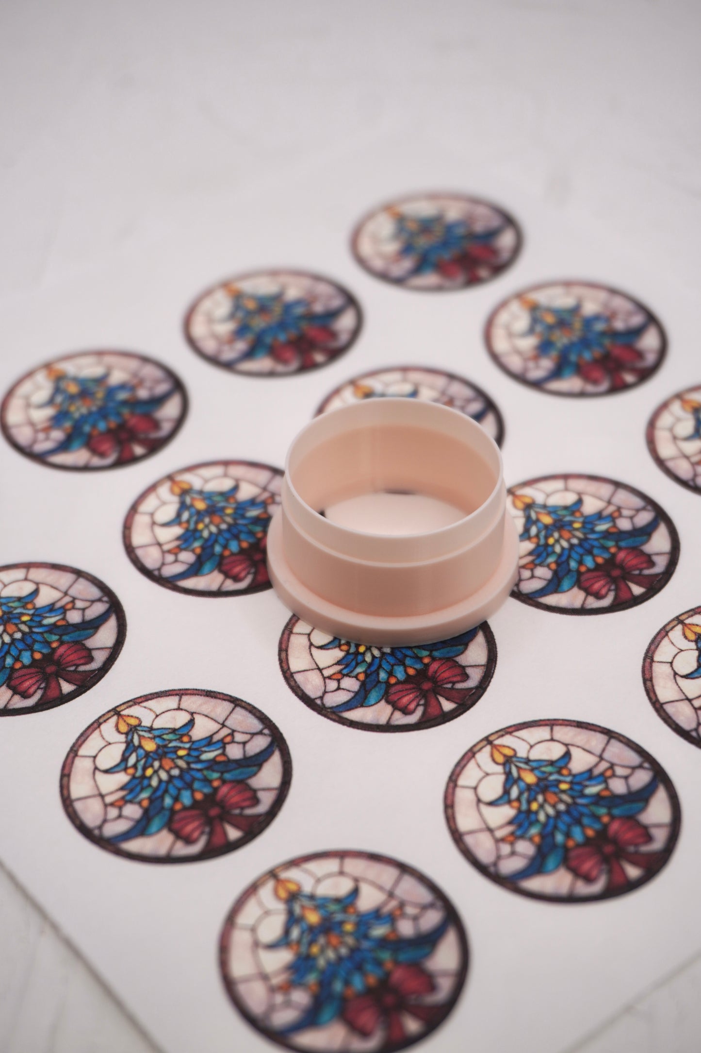Rond Stained Glass Christmas 6