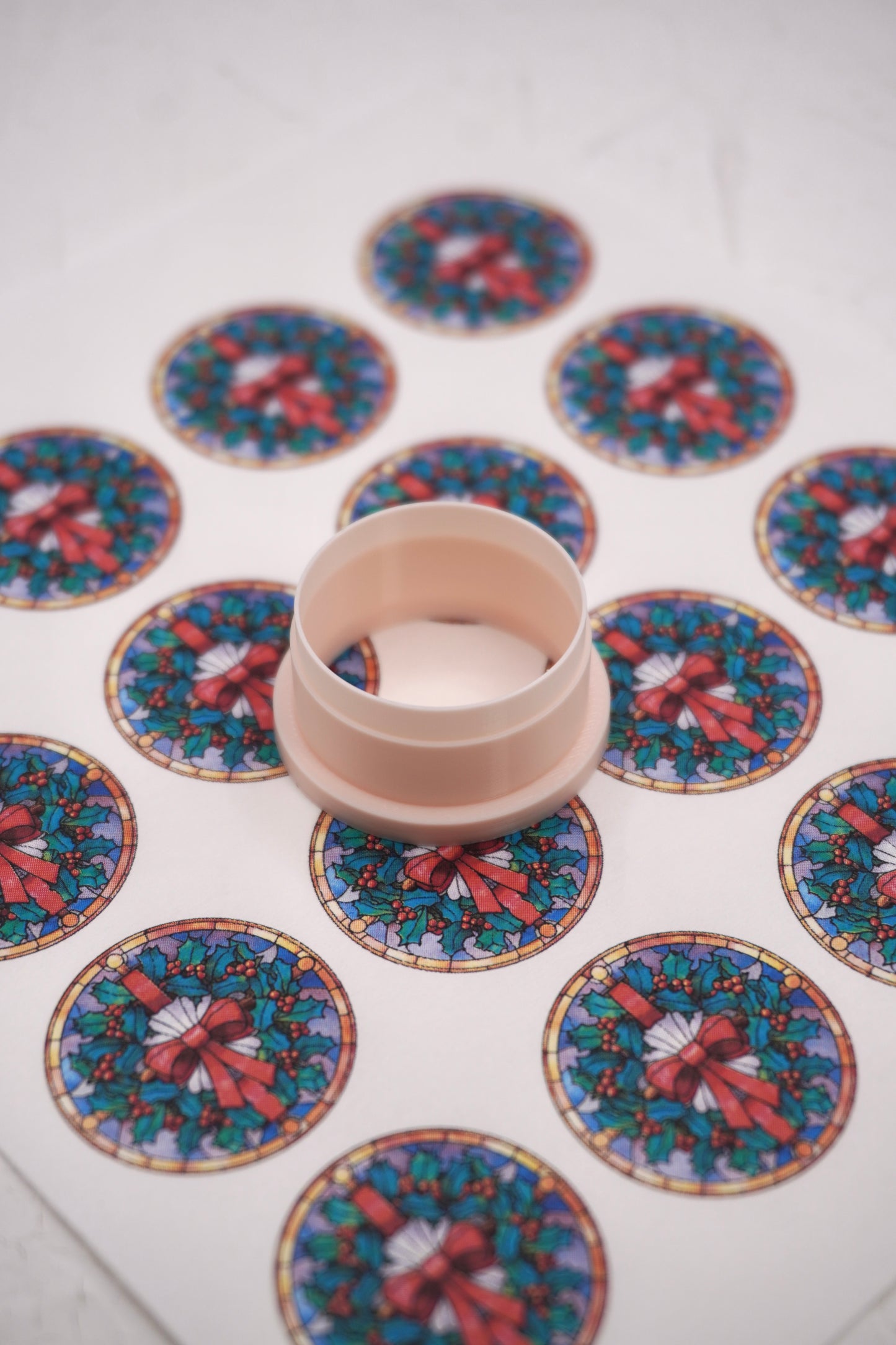 Rond Stained Glass Christmas 8