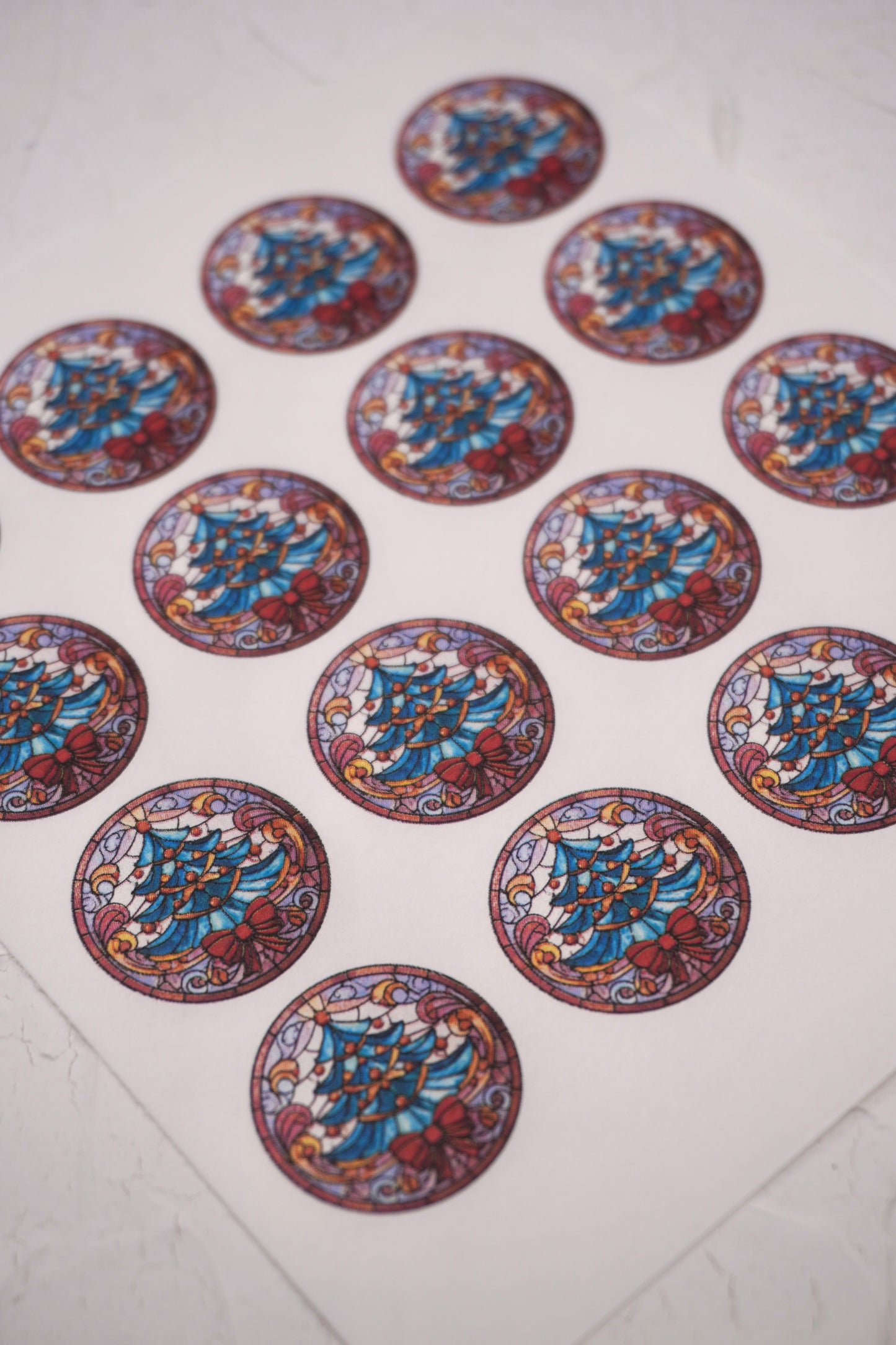 Rond Stained Glass Christmas 9