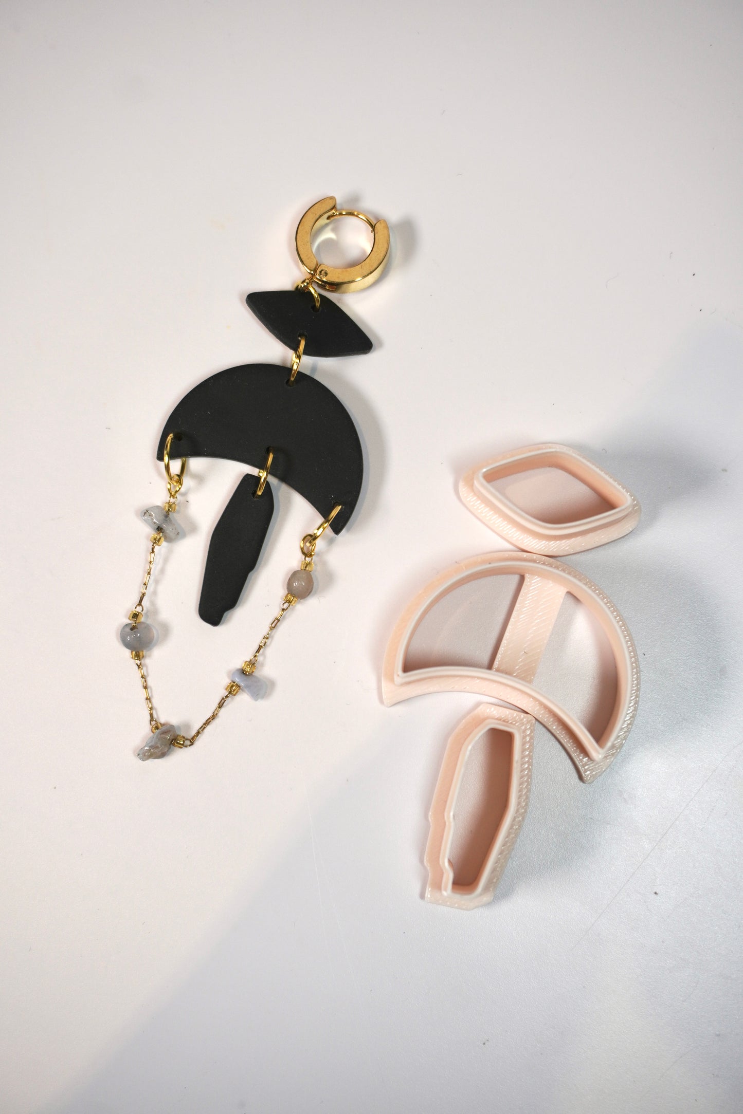 Moon dangle 1 (with crystal drops)