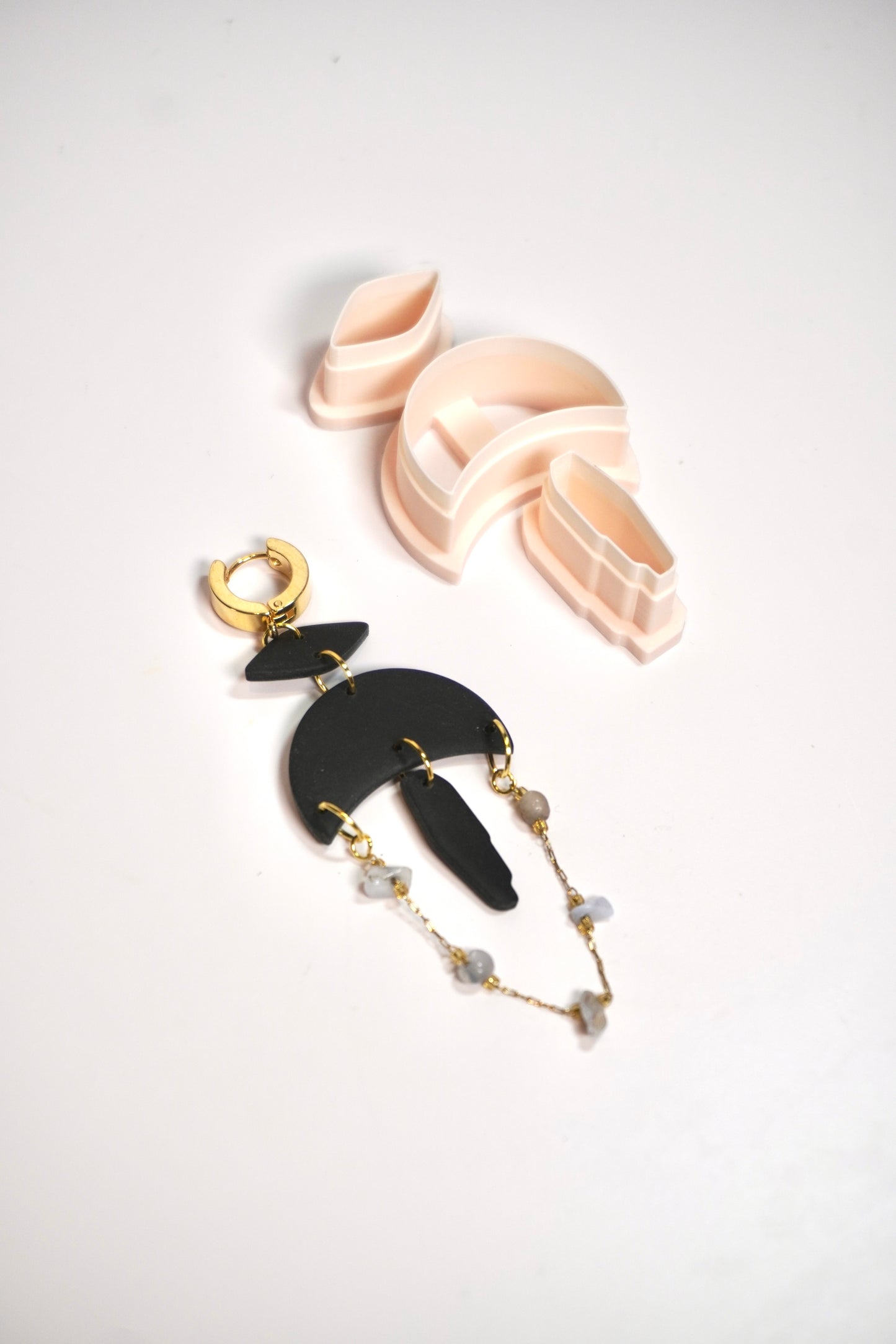 Moon dangle 1 (with crystal drops)