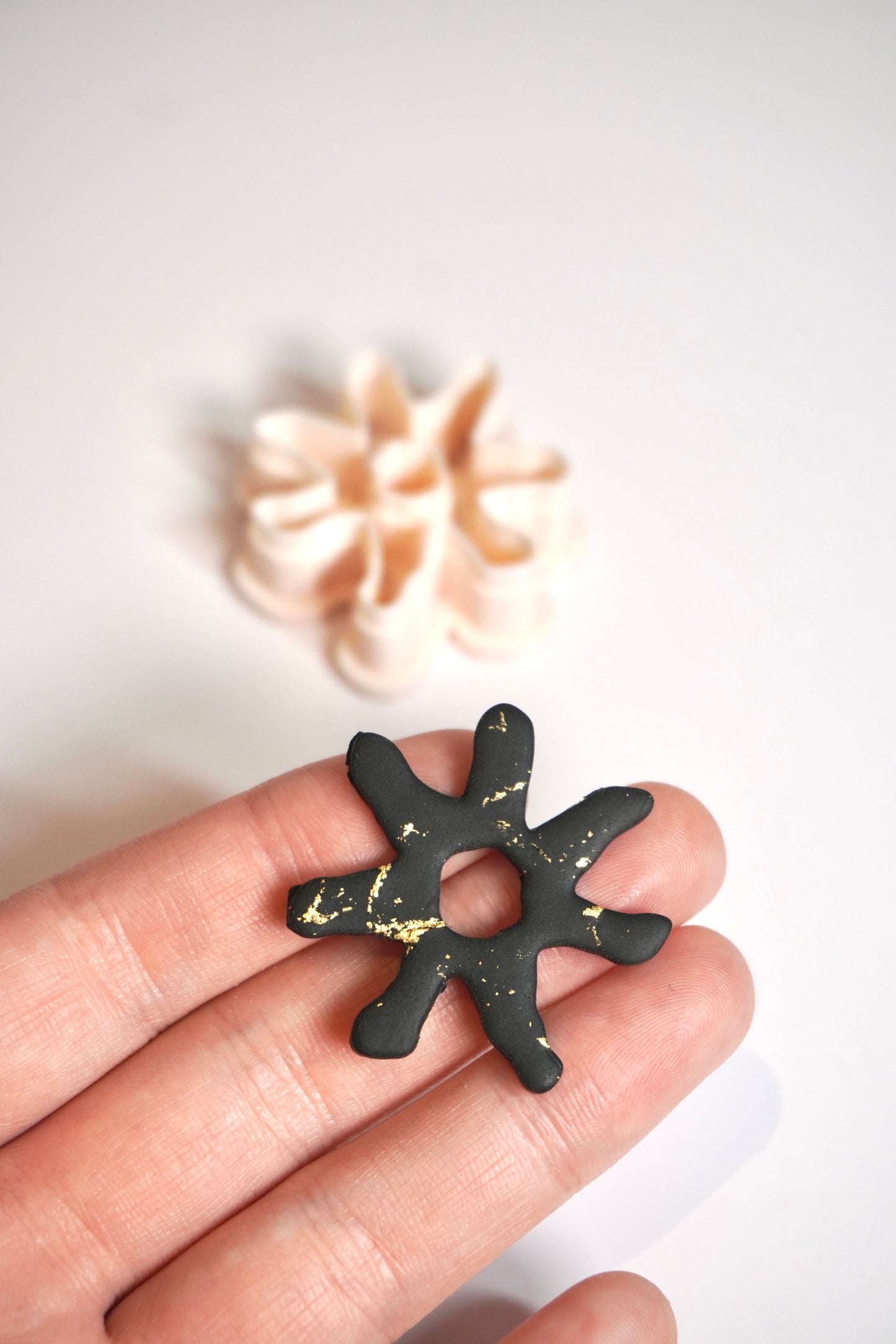 Organic Sun Hoop Charm