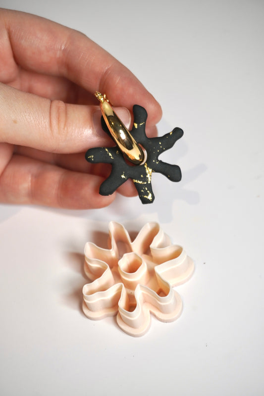 Organic Sun Hoop Charm