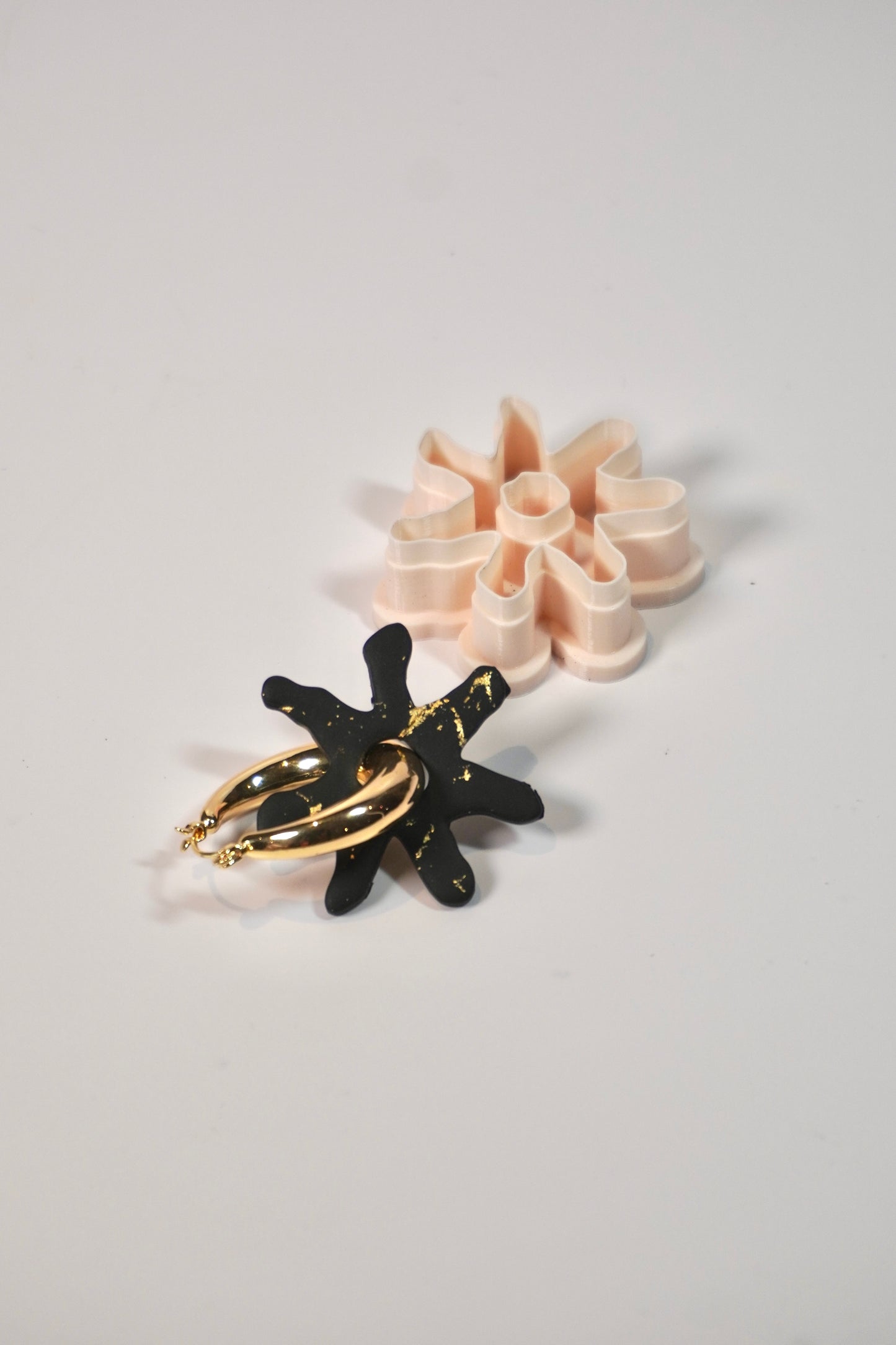 Organic Sun Hoop Charm