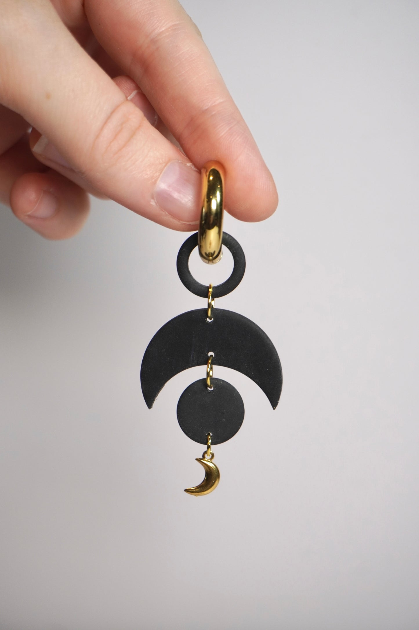 Moon dangle 4 (hoop charm)