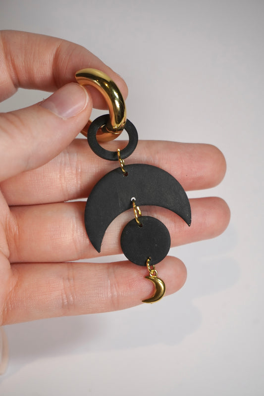 Moon dangle 4 (hoop charm)